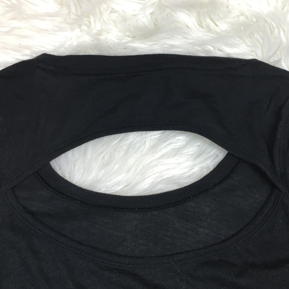 PINK Victoria’s Secret Long Sleeve T Shirt M Black - Picture 4 of 5